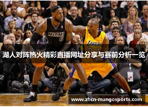 湖人对阵热火精彩直播网址分享与赛前分析一览